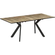 Vicco Esstisch Trill, Eiche rustikal/Schwarz/Schwarz,