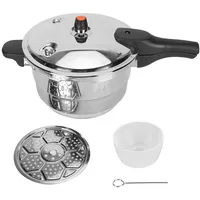 Schnellkochtopf Mit Dampfgargestell, Edelstahl-einkochtopf, Kompatibel Mit Gas, Induktion, 8 L, 26 Cm Innendurchmesser