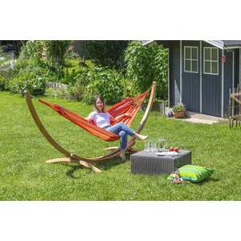 La Siesta Hängematte Classic Single 300 x 140 cm Orange/Rot