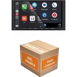 JUST SOUND best choice for caraudio Autoradio Einbaupaket JBL Legend 700D passend für Opel Vivaro B + Navi 80 IntelliLink | CarPlay Wireless Android Auto Wireless