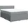 vidaXL Boxspringbett mit Matratze Hellgrau 140x200 cm Stoff