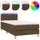 vidaXL Boxspringbett 100 x 200 cm Dunkelbraun