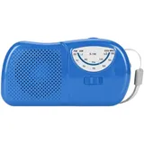 Vintage-tragbares Fm/am-radio – Hohe Empfindlichkeit, Klarer Klang, Mini-format Für Reisen Und Zuhause, Blau