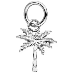 Ketten-Anhänger PURELEI "Schmuck Geschenk Palmtree Halsschmuck Anhänger Halskette, 2043-Charm", silber (edelstahlfarben), Schmuckanhänger, Damen, Edelstahl, 1 g