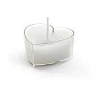 Partydeco Teelichter 2 x 4 cm 10 St. Weiß/Transparent