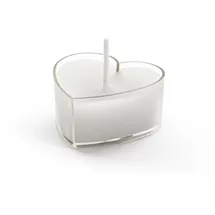 Partydeco Teelichter 2 x 4 cm 10 St. Weiß/Transparent