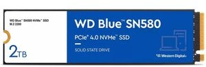WesternDigital Festplatte WD Blue WDS200T3B0E, SN580, M.2 2280, intern, M.2 / NVMe, 2TB SSD