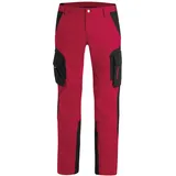 FHB Bundhose Fabian elastisch 125300 Gr. 56 rot/schwarz