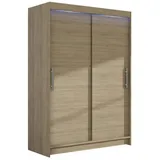 MIRJAN24 Kleiderschrank Miami I (mit Schiebetüren) Schiebetürenschrank, Garderobe beige