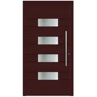 KNOCK Aluminium-Haustür »Marte«, purpur - rot