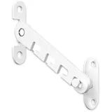 COYUN 1 Stück Fensterfeststeller für Kippfenster, Fensterstopper Metall, Zuschlagschutz, Fenster Kipp Regler,Fensterriegel zum Einstellen der Fensteröffnung(Länge 105mm, Weiß)