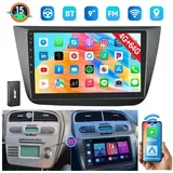 ESSGOO DAB+ Android 15 Für Seat Altea 2004-15 Carplay GPS Navi WIFI RDS Autoradio (DAB+ (optional), 4+64GB(optional), FM, AM, Carplay Android Auto Bluetooth EQ USB GPS Navi WIFI Touchscreen)