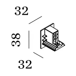 Endkappen 3Phasen System - Weiß