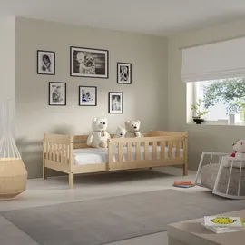 masseno Kinderbett ELSA 80 x 160 cm Kiefer massiv braun