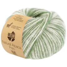 Lana Grossa Natural Alpaca Pelo | Flauschige Netzgarnstruktur aus Baumwolle gefüllt mit Baby Alpakafasern und Merino Schurwolle | 50g Wolle zum Stricken & Häkeln | 125m Garn FB205
