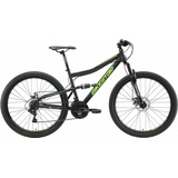 Bikestar Mountainbike BIKESTAR Fahrräder Gr. 43 cm, 27,5 Zoll (69,85 cm), schwarz Full Suspension