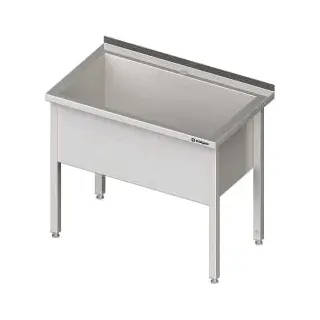 Stalgast Topfspüle Edelstahl 1 Becken, 400 mm Beckenhöhe VTS10751A , Maße: (B x T x H) 1000 x 700 x 850 mm, verschweißt