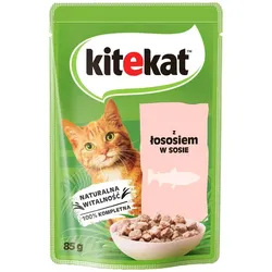 KITEKAT 85 g : Lachs in Soße  für adulte Katzen
