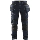 Blåkläder 19901141 Werker Hose Stretch X1900, Marineblau / Schwarz, C54