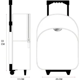 Vadobag Follow The Rainbow 2-Rollen 33 cm / 33 l pink/rosa