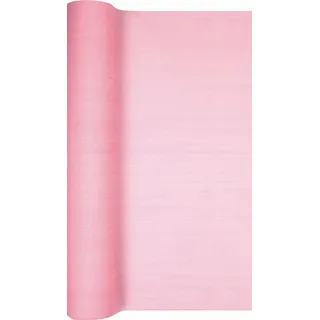 Tischläufer Struktur 490 x 40 cm Papier Rosa Rose