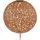GLOBO Solarleuchte Metall 50 cm inkl. LED rostfarben