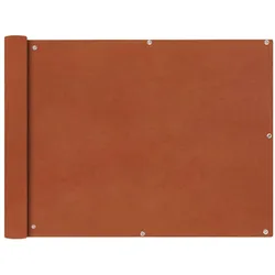 vidaXL Balkon-Sichtschutz Oxford-Gewebe 90x600 cm Terrakotta-Rot