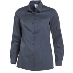 Bluse Damen Langarm dunkelgrau 10/2497/43, Größe 34 - dunkelgrau - 34
