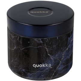 Quokka Whim Black Marble 600 ml, luftdichter Thermobehälter für Lebensmittel aus Edelstahl, hält die Temperatur