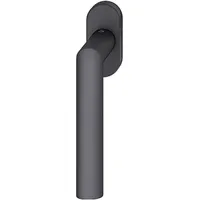 FSB Fenstergriff 34 1144 Fenstergriff (fensterdrücker) ovale Rosette Aluminium schwarz matt