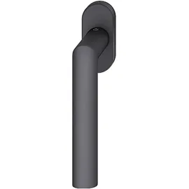 FSB Fenstergriff 34 1144 Fenstergriff (fensterdrücker) ovale Rosette Aluminium schwarz matt