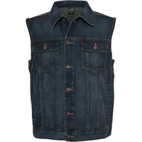 URBAN CLASSICS Denim Vest blau (denimblue)