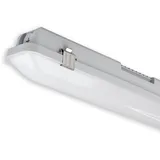 ISOLED LED Wannenleuchte grau 150 cm, IP66, 8,1 cm hoch, mit HF-Sensor, PowerSwitch 36-57W