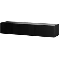 Planetmöbel TV Board WEST Schwarz 200 cm (2 x