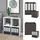 Vicco Tetra Raumteiler 72,6 x 72 cm Weiß