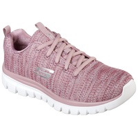 Skechers Graceful - Twisted Fortune Sneaker mit Memory Foam, Freizeitschuh, Halbschuh, Schnürschuh lila 38