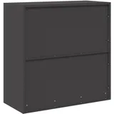 vidaXL Aktenschrank 90 x 40 x 90 cm Schwarz