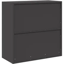 vidaXL Aktenschrank 90 x 40 x 90 cm Schwarz