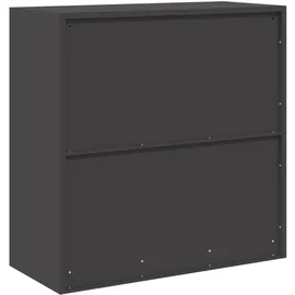 vidaXL Aktenschrank 90 x 40 x 90 cm Schwarz