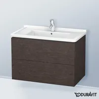 Duravit L-Cube Waschtischunterschrank, 2 Schubkästen, wandhängend