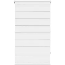vidaXL Doppelrollo 70 x 120 cm Weiß