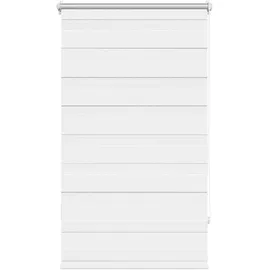 vidaXL Doppelrollo 70 x 120 cm Weiß