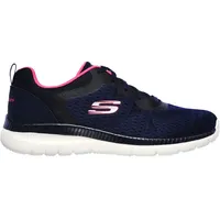 Skechers Bountiful Quick Path Damen Sneaker Memory Foam Navy/Hot Pink 35-42