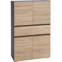 Home Affaire Wisla Midischrank 76 x 130 cm Grau