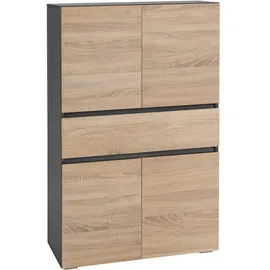 Home Affaire Wisla Midischrank 76 x 130 cm Grau