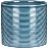 Scheurich Blumentopf aus Keramik, Farbe: Blue Jeans, 23 cm Durchmesser, 21 cm hoch, 7.4 l Vol.