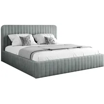 Mirjan24 Polsterbett, Hellgrau, Textil, Rechteckig, 160x200 cm, Schlafzimmer, Betten, Polsterbetten