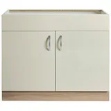 wiho Küchen Spülenschrank Flexi Breite 100 cm gelb