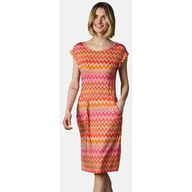 Ragwear Sommerkleid Midikleid Gemustert Orange 36