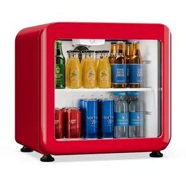 Klarstein Audrey Evo Getränkekühlschrank 45 l 42 dB hoch Rot